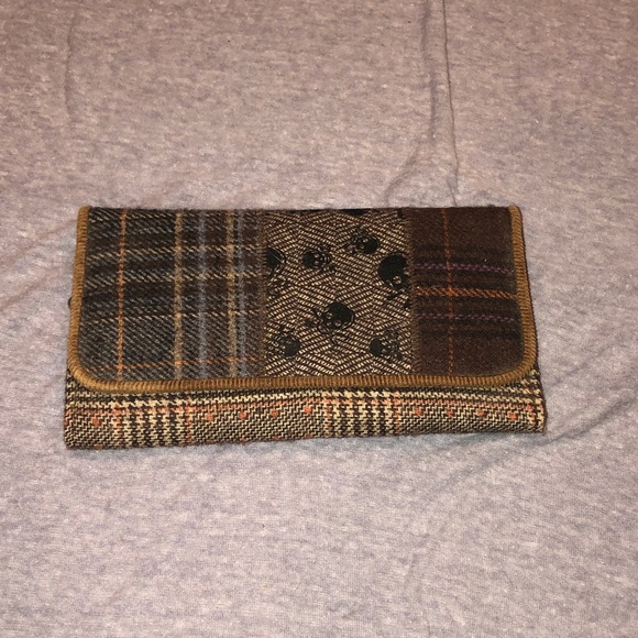 Claire's Handbags - 5 for $30 - plaid and skull with cross bones wallet